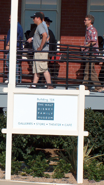 Visitors Entering the Disney Family Museum
