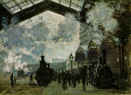 Claude Monet Saint Lazare Station