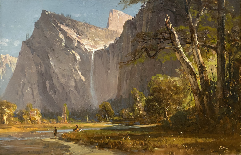 Thomas Hill 1829-1908, Bridalveil Fall, Yosemite, 1873, Crocker Art Museum, Wendy Willrich Collection