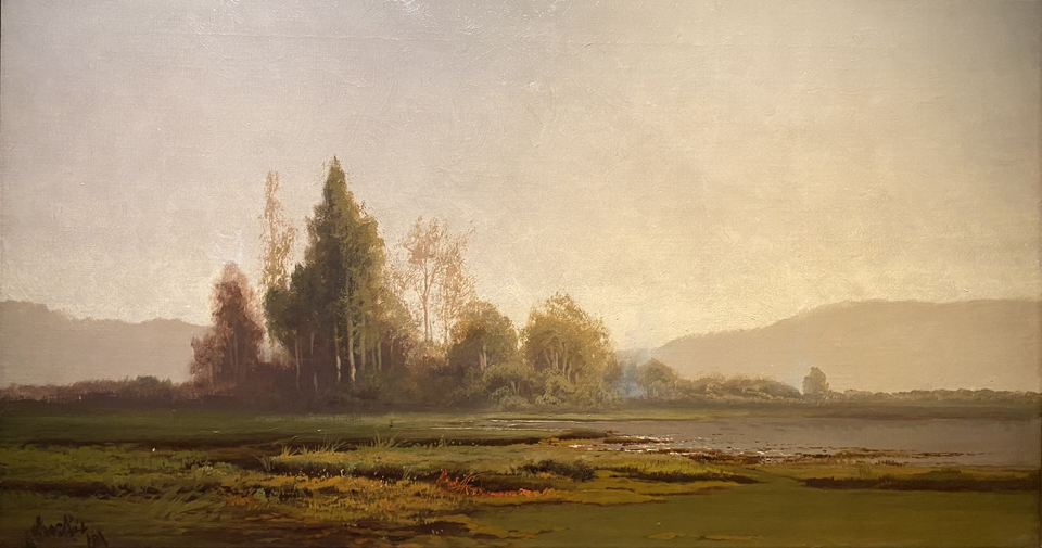 Julian Rix 1850-1903, Foggy Morning Near San Rafael, 1881, Crocker Art Museum