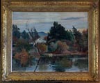 Peter Nielsen Farmhous by Stream Thumbnail