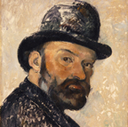 Paul Cezanne Self Portrait with Bowler