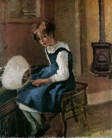 Pissaro Jeanne Pissaro with a Fan 1874