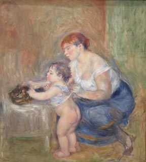 Pierre-Auguste Renoir Mother and Child ca 1895