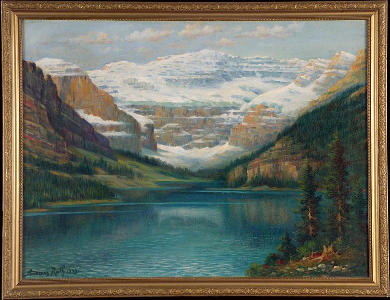 Andreas Roth Lake Louise 1943 with Frame