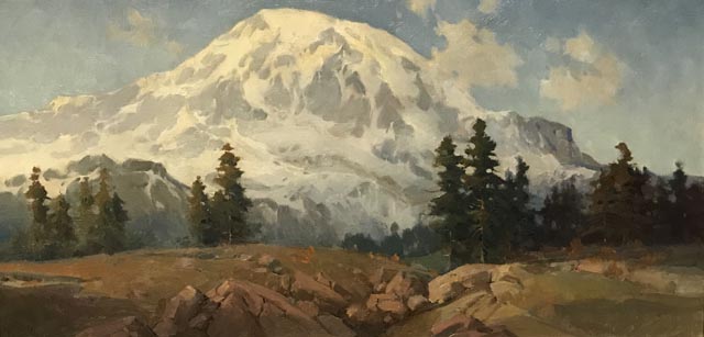 Mount Rainier, 1926 (oil on canvas) Percy Gray, American, 1869-1952 