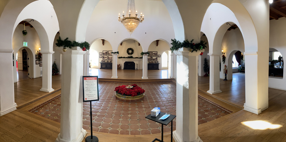 Casa Romantica, the grand Foyer, San Clemente, CA