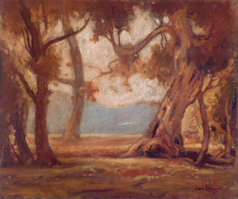 Davis Francis Schwartz California Landscape with Trees