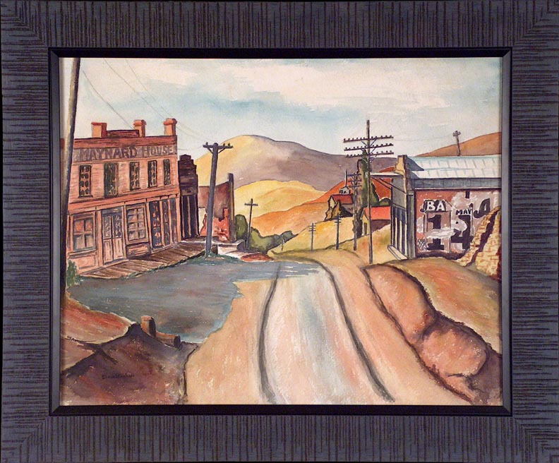 Elmer Stanhope Maynard House Gold Hill NV wth Frame