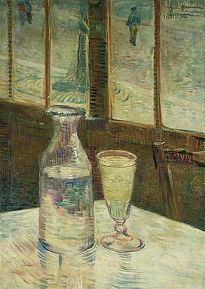 Vincent Van Gogh Glass of Absinthe and a Carafe