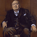 Winston Churchill Sutherland Portrait