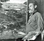 William Ritschel at easel