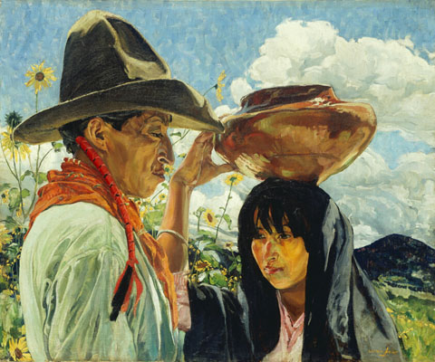 Walter Ufer, Jim and his Daughter, 1923 Art Institute of Chicago, Chicago, IL
