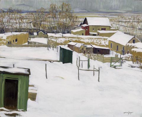 Walter Ufer, Taos in the Snow, 1914-1920 Museum of Fine Arts Houston, Houston, TX