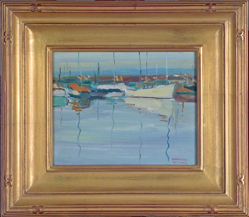 Edmond Woods Morning Boats with Frame