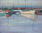 Edmond Woods Morning Boats Thumbnail