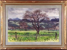 Milford Zornes, Orchard under Gray Skies, 1941