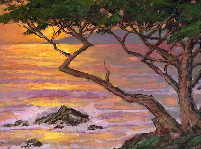 Alex Dzigurski II Cypress Sunset Closeup