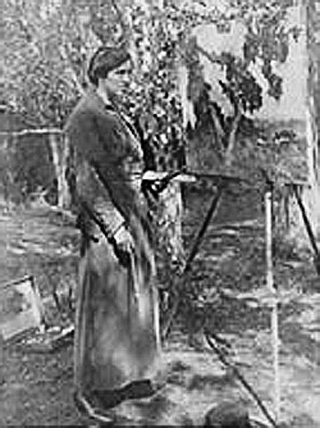 E Charlton Fortune at Easel