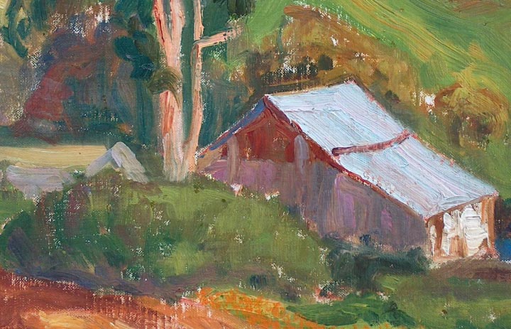 Justin Faivre Hillside Barn closeup
