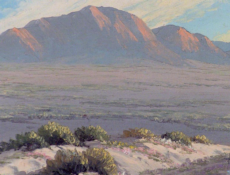 John W Hilton Flowering Dunes and Mountains Closeup