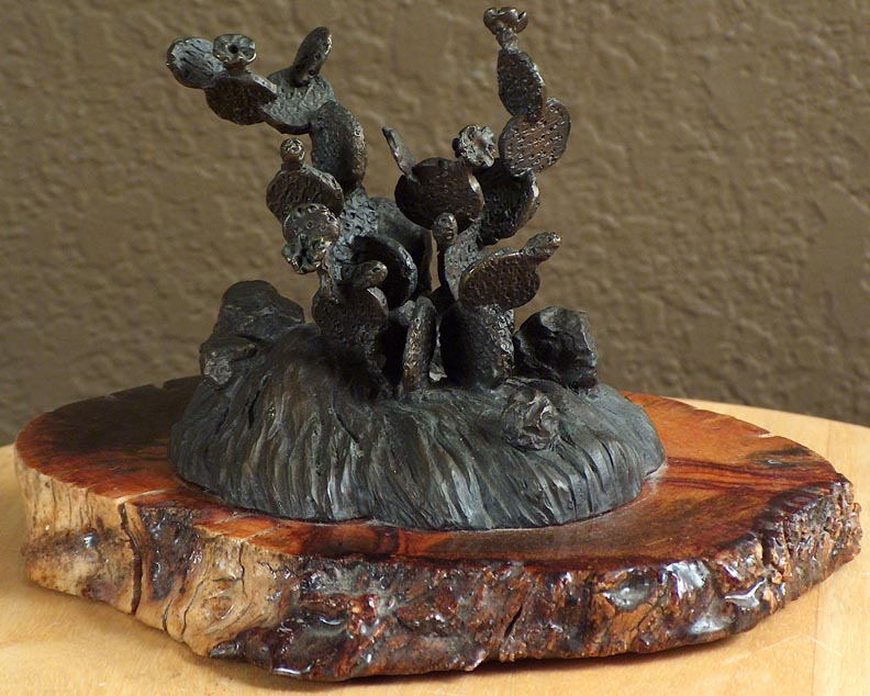 Kathi Hilton Bronze Cacti