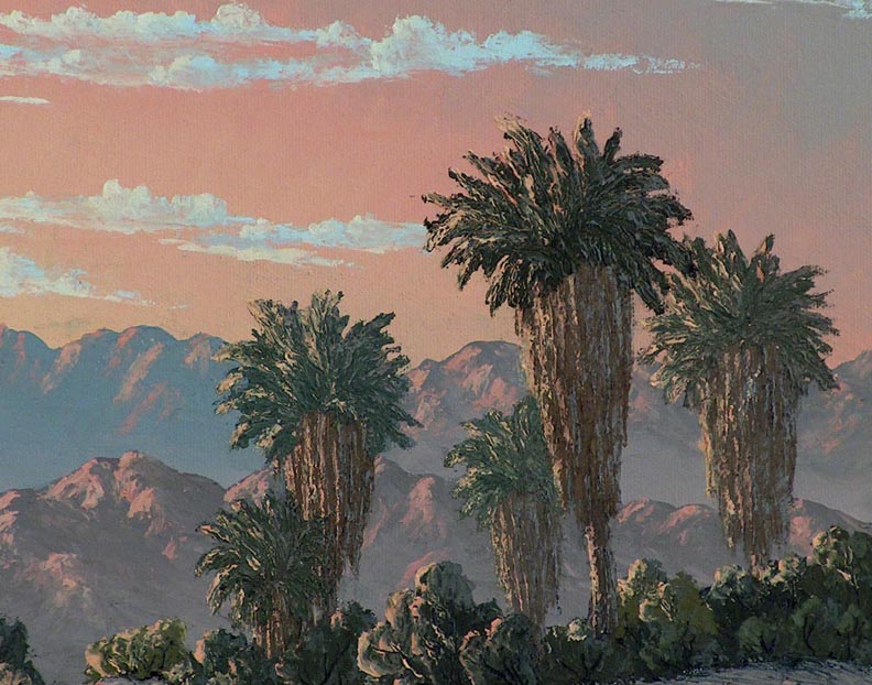 Kathi Hilton Dawn in the Palms Closeup