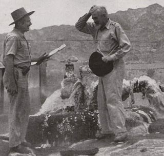 John Hilton at the calcite mine