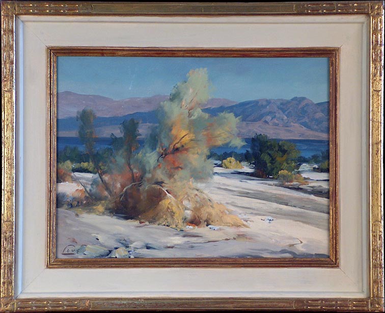Ralph Love Near the Salton Sea with Frame