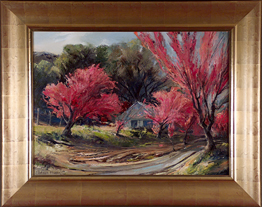 Joshua Meador Full Bloom with Gold Frame