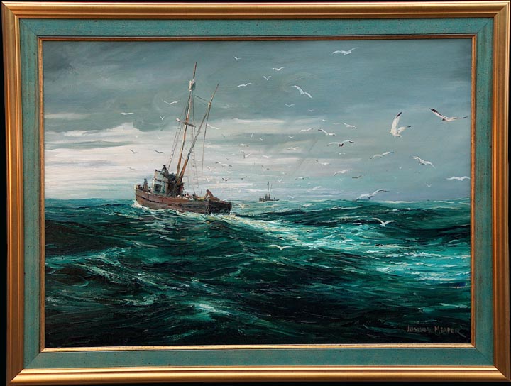 Joshua Meador Homeward Bound outside San Pedro Harbor With Frame