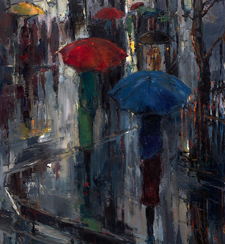 Joshua Meador Rain People Closeup