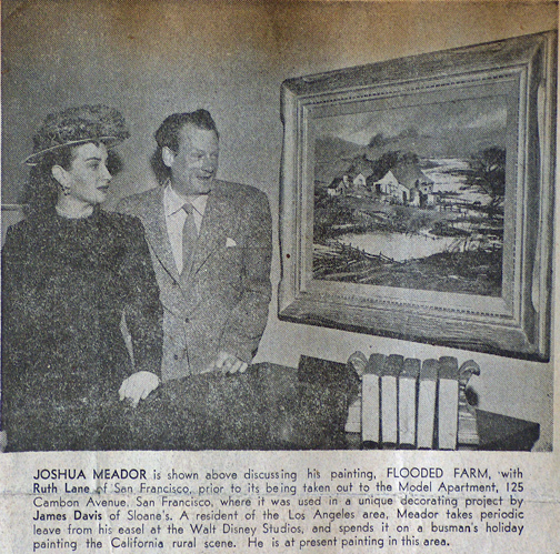 Joshua Meador Spring Rain Newspaper Clipping