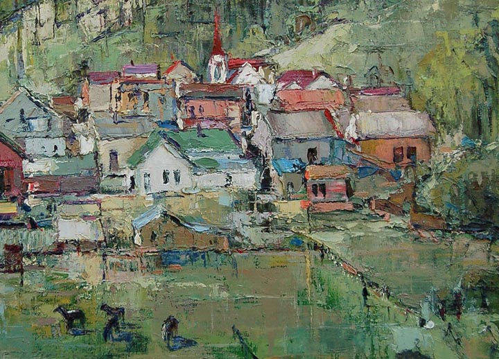 Joshua Meador Village in the Valley Cambria Hills California Closeup