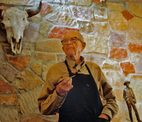 Milford Zornes Photo Steers Skull