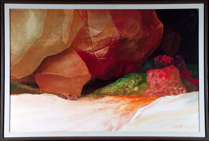 Alexander Nepote Canyon Rock Death Valley with Frame