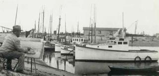 Andreas Roth Painting at Lido Island in San Pedro Harbor Los Angeles