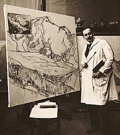 Edgar Payne in Paris Studio