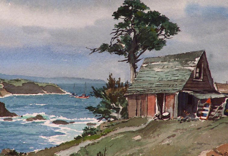 James March Phillips Along the Coast Mendocino Closeup