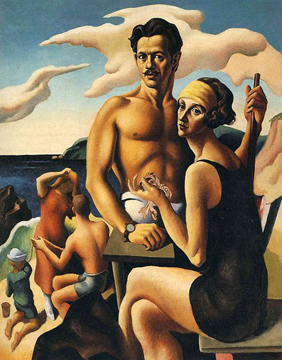 Thomas Hart Benton Self Portrait with Rita 5