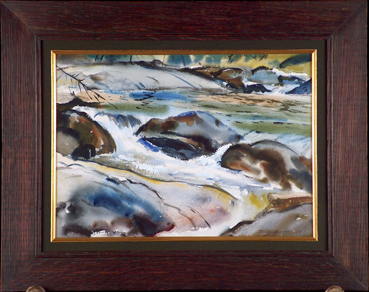 Rene Weaver Tuolumne River with Frame