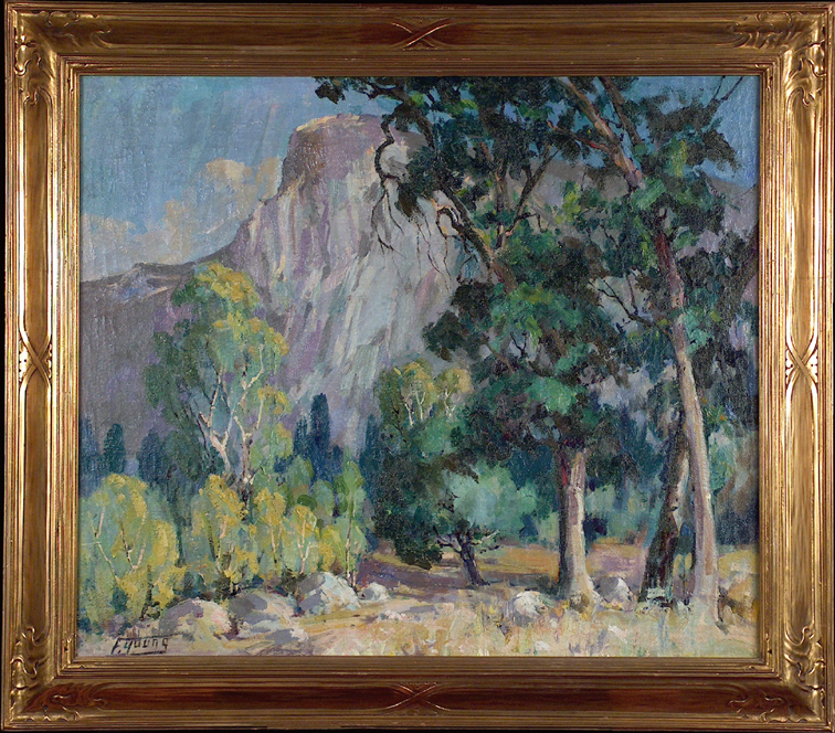 Florence Upson Young Half Dome Yosemite with Frame