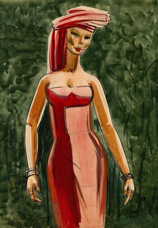 Milford Zornes Burma Girl