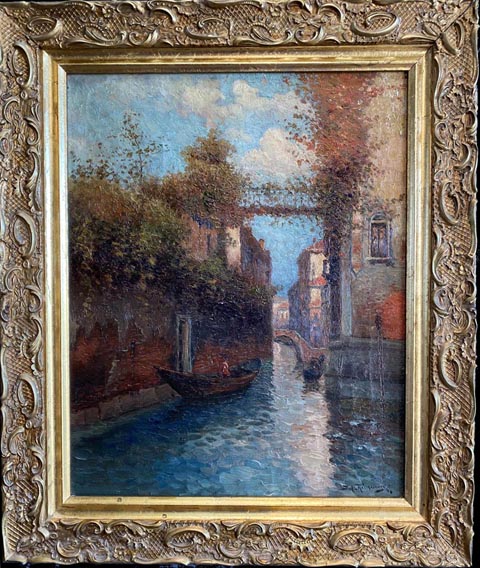 Richard Dey de Ribcowsky 1880-1936, Venitian Canal 1917