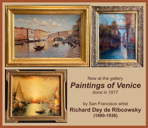 Postcard for Paintings of Venice by Richard Dey de Ribcowsky