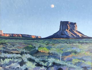 Linda Sorensen Moonrise Sunset