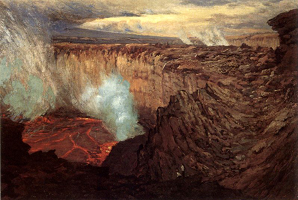 Ernst William Christmas Kilauea Caldera c 1916
