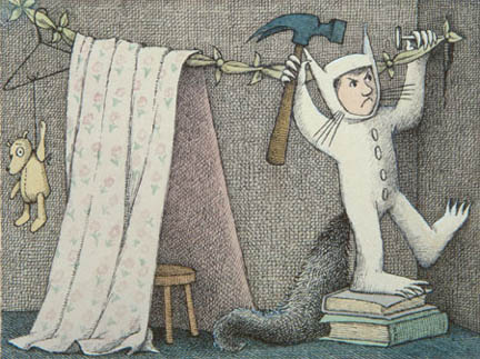 Pen and Ink Drawing from Where the Wild Things Are