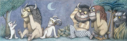 Pen and Ink Drawing from Where the Wild Things Are