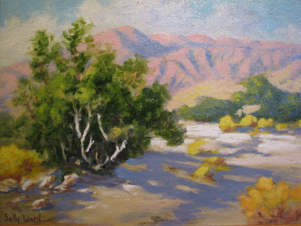 Sally Ward Smoke Tree and Mountains